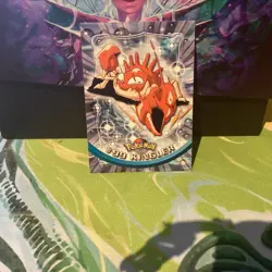 #99 KINGLER Blue Logo Pokemon Topps TV Animation Edition Trading Card 1999 2000 - Image 1