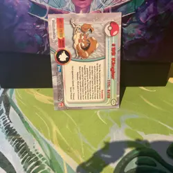 #99 KINGLER Blue Logo Pokemon Topps TV Animation Edition Trading Card 1999 2000 - Image 2