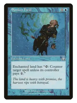 Sunken Field MTG Prophecy Uncommon LP Lightly Played Single Card - Image 1