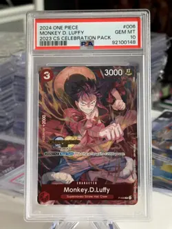 PSA 10 Monkey D Luffy P-006 Championship CS Celebration 2023 One Piece Card - Image 1