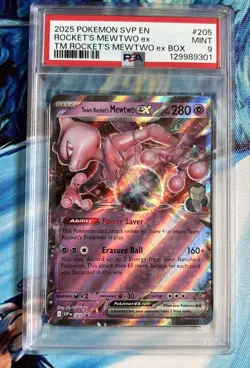 Team Rocket's Mewtwo ex 205 Sv: Scarlet & Violet Promo Cards Holo - Image 1