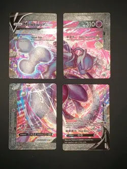 Mewtwo V-UNION [Set of 4] SWSH: Sword & Shield Promo Cards Holo NM - Image 1