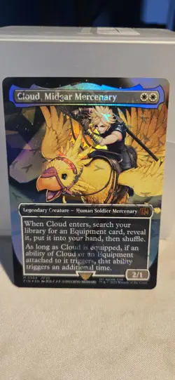 Cloud, Midgar Mercenary (Borderless) (Chocobo Track Foil) Final Fantasy Foil - Image 1