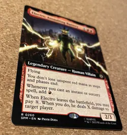 Spider-Man MTG Electro, Assaulting Battery Extended Art 260 English NM Non-Foil - Image 2