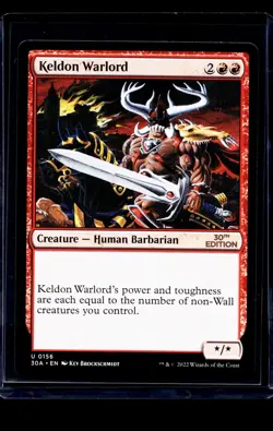 2022 MTG Magic The Gathering 30A 30th Anniversary Edition #156 Keldon Warlord - Image 1