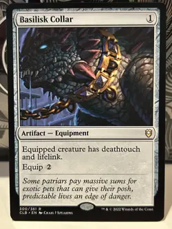 Basilisk Collar Commander Legends: Battle for Baldur's Gate LP MTG - Image 1