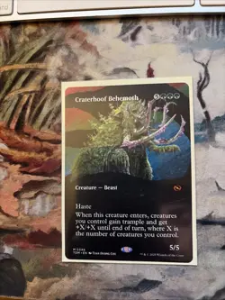Craterhoof Behemoth (Borderless) Tarkir: Dragonstorm Regular - Image 1