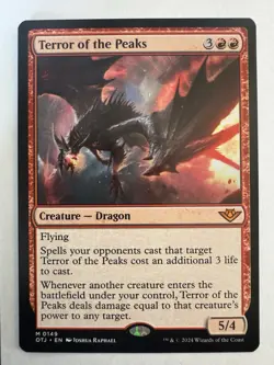 Terror of the Peaks - Outlaws of Thunder Junction Regular - MTG 0149 - Image 1
