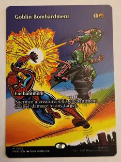 Goblin Bombardment MAR #23 Borderless Mythic Regular NM+ - Image 1