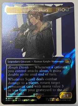 Magic the Gathering MTG Squall SeeD Mercenary Borderless Surge Foil FIN 547 NM - Image 1