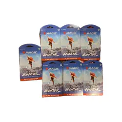 Magic The Gathering: Avatar The Last Airbender - Sleeved Booster Pack LOT OF 7 - Image 1