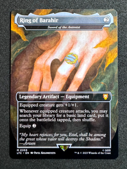 MTG RING OF BARAHIR SWORD OF THE ANIMIST 0355 LORD OF THE RINGS COMMANDER LTC - Image 3