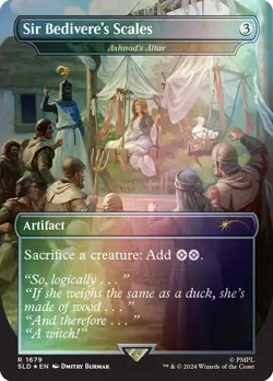 MTG FOIL Ashnod's Altar Sir Bediveres Scales Monty Python Secret Lair Borderless - Image 1