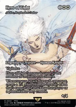 Hero of Light - Adeline, Resplendent Cathar (Showcase) Final Fantasy Magic MTG - Image 1