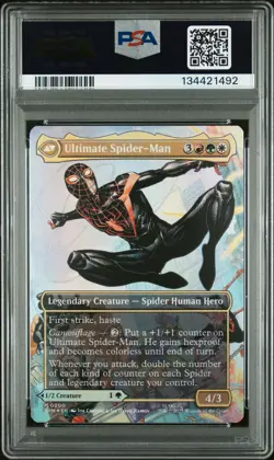 2025 MTG MARVEL'S SPIDER-MAN #0200 MILES MORALES/ULTIMATE SPIDER-MAN PSA 10 - Image 2