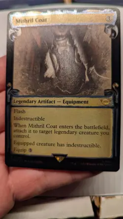 1x Mithril Coat Showcase Scrolls FOIL NM - Lord of the Rings Magic MTG LTR x1 - Image 1
