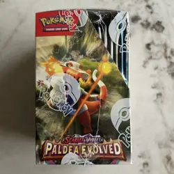 ‼✅ Pokemon Paldea Evolved Half Booster Box Brand New Full Seal - Image 4