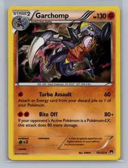 Pokemon XY - BREAKpoint Garchomp Holo Rare - NM #70/122 10860 - Image 1