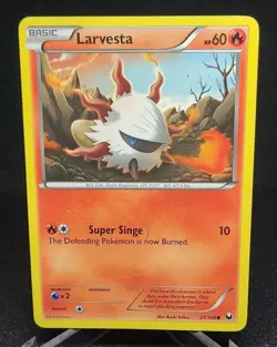 Larvesta -Dark Explorers - 21/108- Pokemon TCG - LP - Image 1