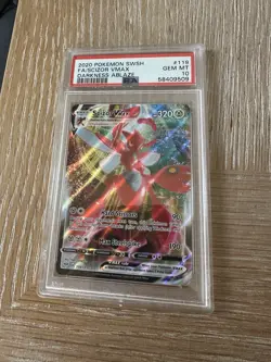 2020 Pokemon SWSH Darkness Ablaze #119 FA/SCIZOR VMAX PSA 10 - Image 1