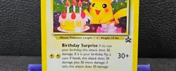 2000 POKEMON PROMO BLACK STAR #24 BIRTHDAY ______'s PIKACHU-HOLO (LP-MP) - Image 3