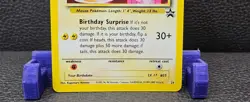 2000 POKEMON PROMO BLACK STAR #24 BIRTHDAY ______'s PIKACHU-HOLO (LP-MP) - Image 4