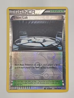 Silent Lab #140 Pokemon Reverse Holo - Primal Clash NM - 2015 Trainer - Image 1