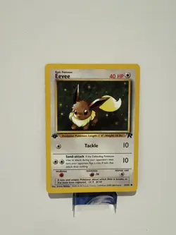 Eevee 1st edition Team Rocket 55/82 WOTC vintage Pokemon LP - Image 1