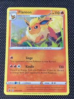Flareon SWSH041 Sword & Shield Black Star Promo Holo Rare Pokemon TCG Near Mint - Image 1