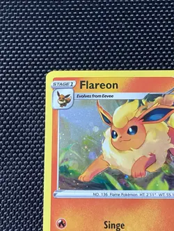 Flareon SWSH041 Sword & Shield Black Star Promo Holo Rare Pokemon TCG Near Mint - Image 2