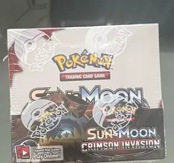 Pokemon Sun & Moon Crimson Invasion Booster Box Sealed - Image 1