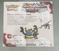 Pokemon Sun & Moon Crimson Invasion Booster Box Sealed - Image 2