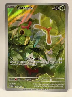 Caterpie 2023 Scarlet & Violet 151 #172 Secret Rare Holo NM English- Pokemon - Image 1