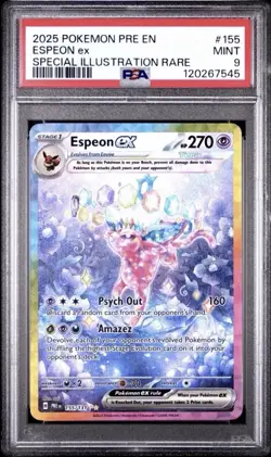 Espeon ex 155/131 Pokemon Prismatic Evolutions - PSA 9 Mint - Image 1