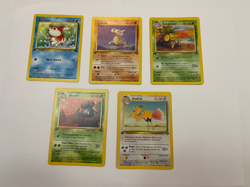 First 1st Edition Pokemon Jungle Lot Gloom Goldeen Dodrio Exeggutor Cubone - Image 1