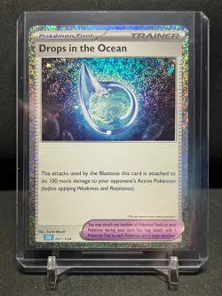Drops in the Ocean 021/034 Holo Pokemon 2023 CLB Classic Blastoise Deck NM - Image 1