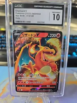 🔥 Charizard V Star Birth Original Pokemon Holo 014/100 CGC Graded Gem Mint 10 - Image 1