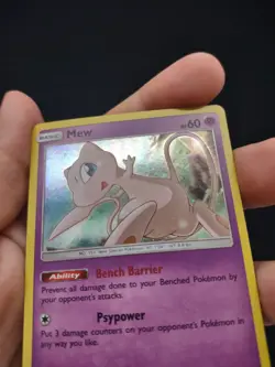 2019 Pokemon MEW SM215 BLACK STAR RARE PROMO - HOLO NM - Image 3
