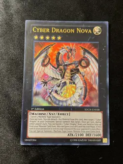 Yugioh Cyber Dragon Nova SDCR-EN038 Ultra Rare 1st Ed LP - Image 1