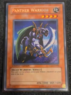 Yugioh Panther Warrior CT2-EN006 Secret Rare Limited Edition LP - Image 1