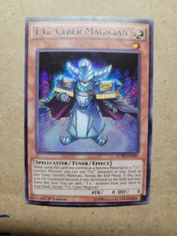 Yu-Gi-Oh - T.G. Cyber Magician 1st Edition Secret Rare LC5D-EN205 - LP Holo - Image 1