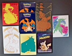 Pokemon Card sleeve Lot of 13 Total card sleeves Pikachu Eevee Charizard - Image 1