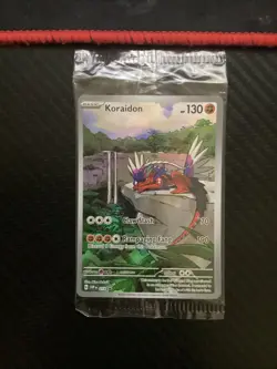 Koraidon 014 Sv: Scarlet & Violet Holo SEALED PROMO Full Art Pokemon Card - Image 1