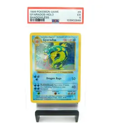 1999 GYARADOS-HOLO Shadowless #6 PSA 5 Pokemon Card Game - Image 1