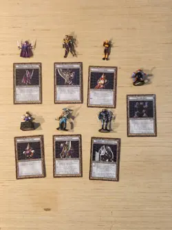 YU-GI-OH! Dungeon Dice Monsters 7-Figure 7-Card Lot Starter Set Vintage 1996 - Image 1