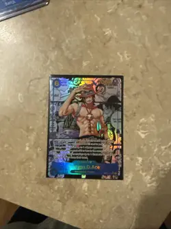 One Piece Card Game Carrying On His Will Portgas.D.Ace OP13-119 SEC Manga! - Image 3