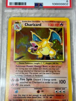 1999 Pokemon Base Set Charizard Holo #4/102 PSA 8 NM-MT - Iconic Vintage Card! - Image 2