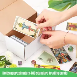 400 Count Trading Card Storage Box Cardboard Baseball Card Storage Box Collec... - Image 4