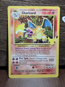 Charizard 4/102 Celebrations: Classic Collection Holo Pokemon Card MINT - Image 1
