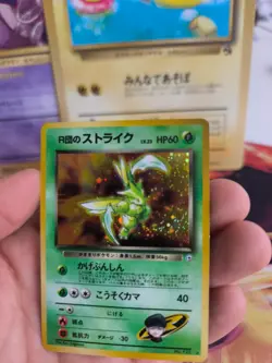 Pokemon Karte Card Rocket's Scyther Sichlor Gym Heroes Holo Wotc japanese NM - Image 3
